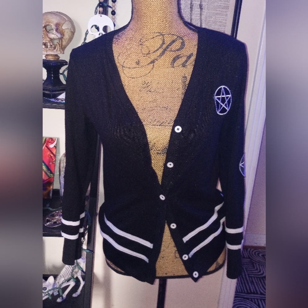 Spirit Halloween Women's Black Cardigan